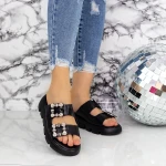 Papuci Dama 2WS10 Negru » MeiMei.Ro