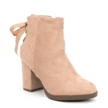 Botine cu Toc AF135 Pink Mei