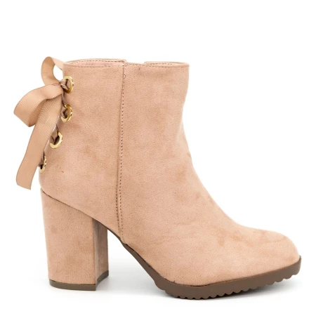 Botine cu Toc AF135 Pink Mei