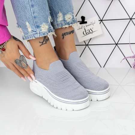 Pantofi Sport Dama  2W1 Gri » MeiMei.Ro