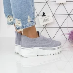 Pantofi Sport Dama  2W1 Gri » MeiMei.Ro