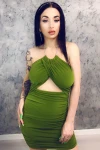 Rochie Dama 003 Verde inchis » MeiMei.Ro