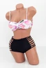 Costum de Baie Dama 2 Piese F28 Alb-Negru Meina