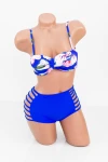 Costum de Baie Dama 2 Piese F28 Albastru » MeiMei.Ro