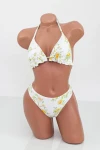 Costum de Baie Dama 3 Piese F85 Alb » MeiMei.Ro