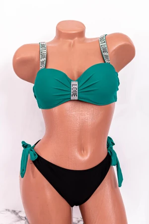 Costum de Baie Dama 2 Piese B24-4 Verde » MeiMei.Ro