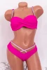 Costum de Baie Dama 2 Piese P24-3 Fucsia Gina Fashion