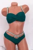 Costum de Baie Dama 2 Piese P24-3 Verde Gina Fashion