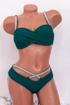 Costum de Baie Dama 2 Piese P24-3 Verde » MeiMei.Ro