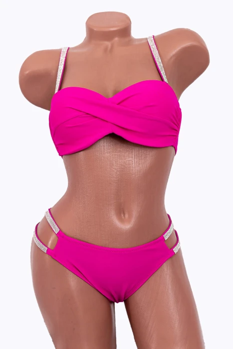 Costum de Baie Dama 2 Piese P24-2 Fucsia » MeiMei.Ro