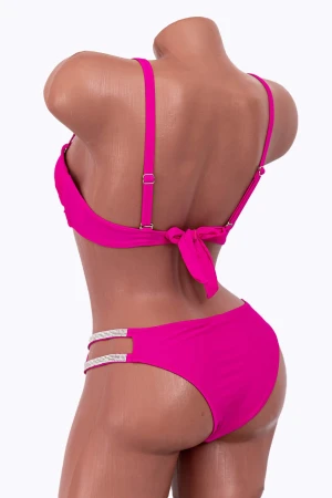 Costum de Baie Dama 2 Piese P24-2 Fucsia » MeiMei.Ro