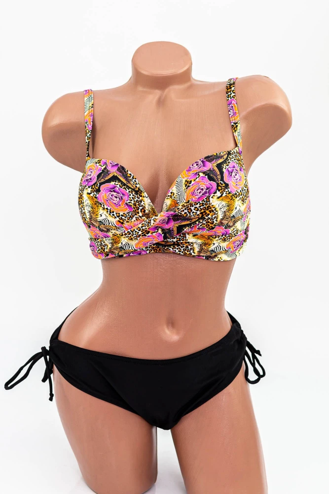 Costum de Baie Dama 2 Piese L225 Leopard-Mov Meina