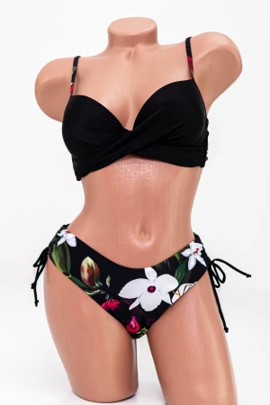 Costum de Baie Dama 2 Piese H08-2 Negru » MeiMei.Ro