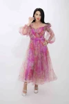 Rochie Dama R2067 Fucsia » MeiMei.Ro