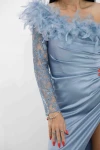 Rochie Dama R5016 Albastru » MeiMei.Ro