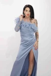 Rochie Dama R5016 Albastru » MeiMei.Ro