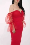 Rochie Dama R2784 Rosu » MeiMei.Ro