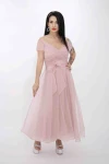 Rochie Dama RM3079 Roz Pudra » MeiMei.Ro