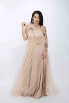 Rochie Dama R5018 Bej » MeiMei.Ro