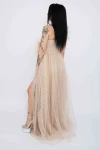 Rochie Dama R5018 Bej » MeiMei.Ro