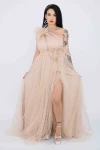 Rochie Dama R5018 Bej » MeiMei.Ro