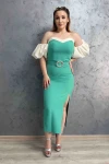 Rochie Dama R2886 Verde » MeiMei.Ro