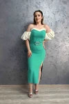 Rochie Dama R2886 Verde » MeiMei.Ro