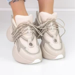 Pantofi Sport Dama cu Platforma M8 Maro » MeiMei.Ro