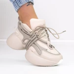 Pantofi Sport Dama cu Platforma M8 Maro » MeiMei.Ro