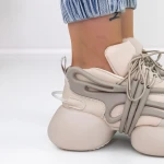 Pantofi Sport Dama cu Platforma M8 Maro » MeiMei.Ro