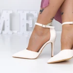 Pantofi Stiletto 3XKK10 Bej » MeiMei.Ro