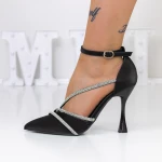 Pantofi Stiletto 3XKK22 Negru » MeiMei.Ro