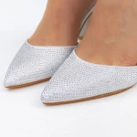 Pantofi cu Toc gros 2YXD67 Gri » MeiMei.Ro