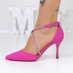 Pantofi Stiletto 3XKK15 Fucsia » MeiMei.Ro