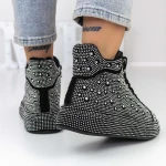 Ghete Dama 869 Negru-Alb » MeiMei.Ro