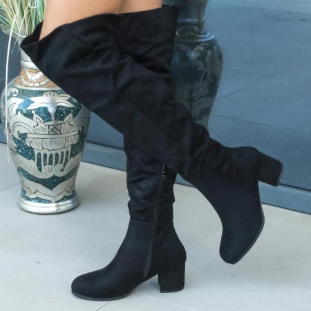 Cizme cu Toc YBS20 Black Mei