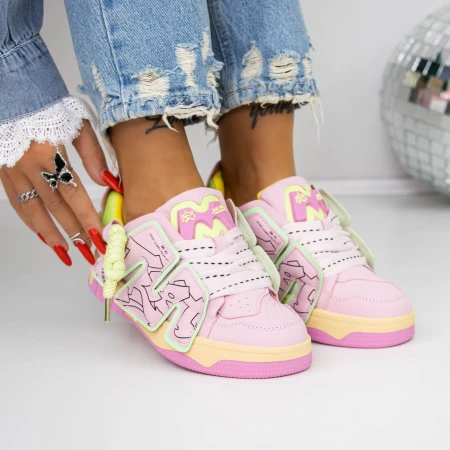 Pantofi Sport Dama 3WL37 Roz » MeiMei.Ro
