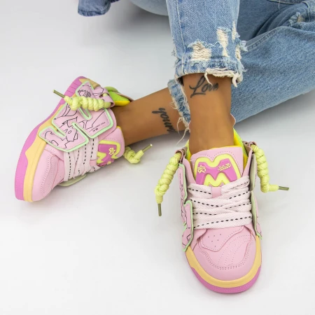 Pantofi Sport Dama 3WL37 Roz » MeiMei.Ro