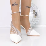 Pantofi Stiletto 3MZY1 Alb » MeiMei.Ro