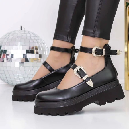 Pantofi Casual Dama 3LE22 Negru » MeiMei.Ro