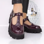 Pantofi Casual Dama 3LE21 Visiniu » MeiMei.Ro