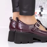 Pantofi Casual Dama 3LE21 Visiniu » MeiMei.Ro