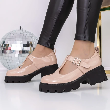 Pantofi Casual Dama 3LE21 Bej » MeiMei.Ro