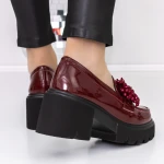 Pantofi Casual Dama 3LE23 Visiniu » MeiMei.Ro