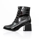 Botine Dama cu toc gros K577-16D Negru » MeiMei.Ro