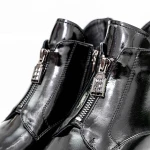 Botine Dama cu toc gros K21713-6C Negru » MeiMei.Ro