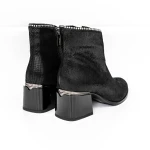 Botine Dama cu toc gros KD18-30B Negru » MeiMei.Ro