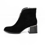 Botine Dama cu toc gros KD18-30A Negru » MeiMei.Ro