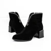 Botine Dama cu toc gros KD18-30A Negru Jose Simon