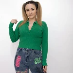 Bluza Dama D912 Verde deschis » MeiMei.Ro